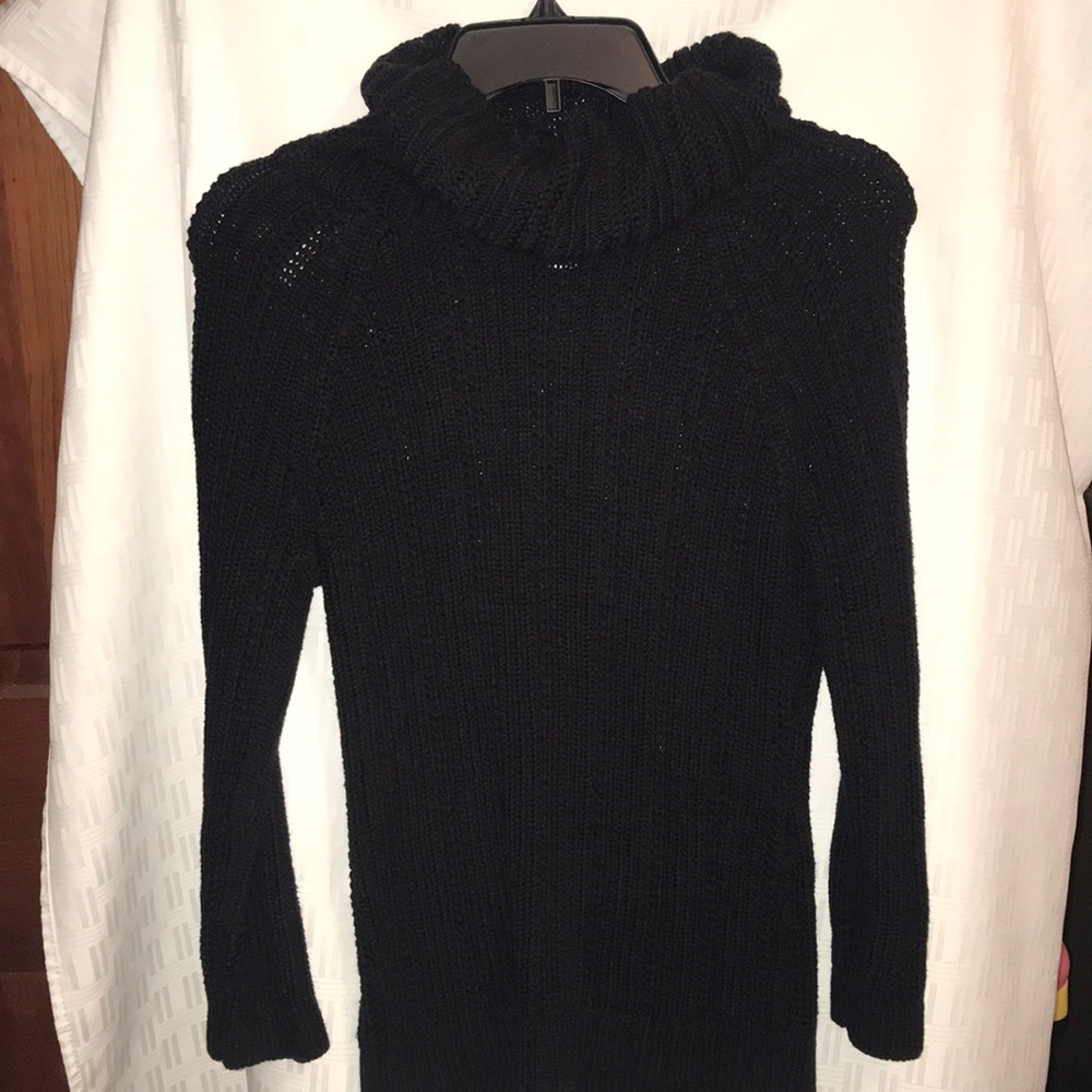 Black knit sweater